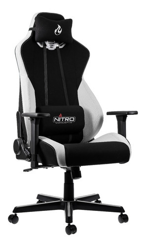 Silla Gaming Nitro Concepts S300 Color Negro/Blanco Material del tapizado Tela