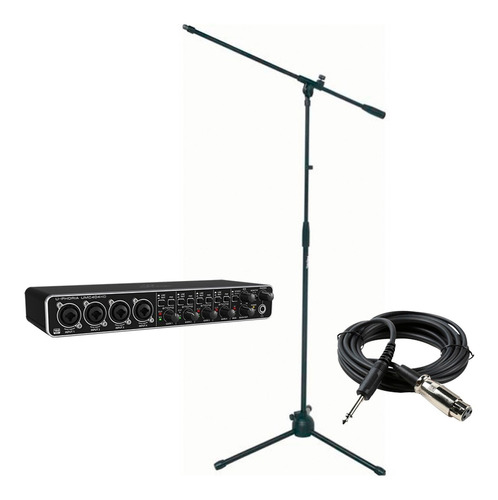 Combo Interfaz Behringer Umc404hd Con 4 Bases Y 4 Cables