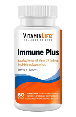 Immune Plus Multivitaminico 60 Capsulas - Vitamin Life