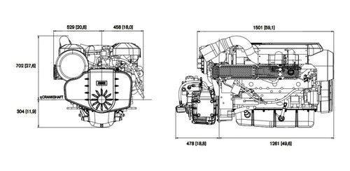 Motor Diesel Volvo Penta D8 600hp Reversor P/ Barco Lancha