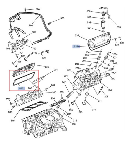 Junta Tapa Punterias Chevrolet Beretta 3.1l V6 1996