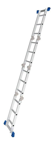 Escada Multifuncional 4x3 12 Degraus Mor Plataforma Em Aço