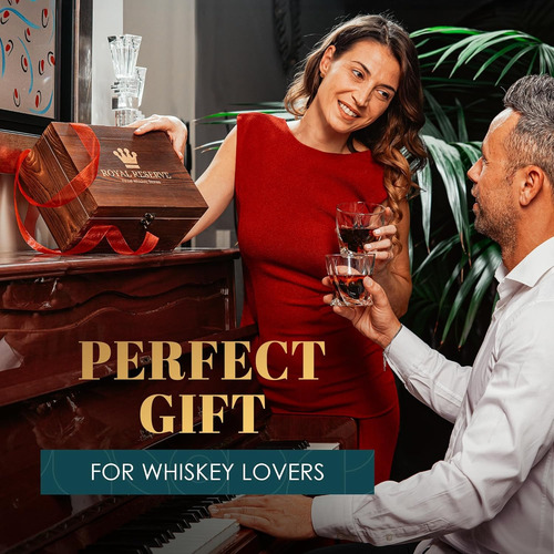 Juego 15 Piezas Regalo Piedra Para Whisky Vasos De Cristal