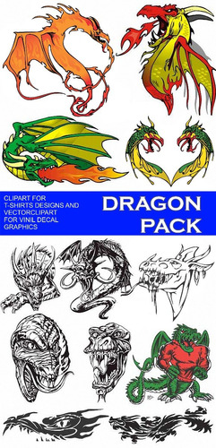 123 Archivos Cdr Eps Ai Vectores Extreme Dragons