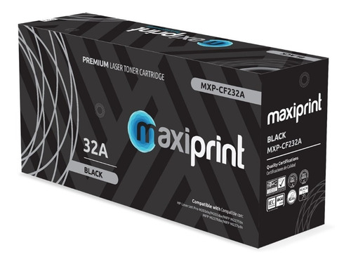 Tambor Maxiprint Compatible Hp 32a Negro (cf232a)