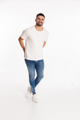 10 Camisetas Brancas 100% Algodão Fio 30 Penteado