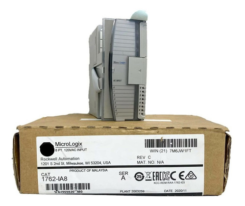 Imagen 1 de 1 de Micrologix Modulo Entrada Digital 5 Ca 8pt Sellado 1 Año