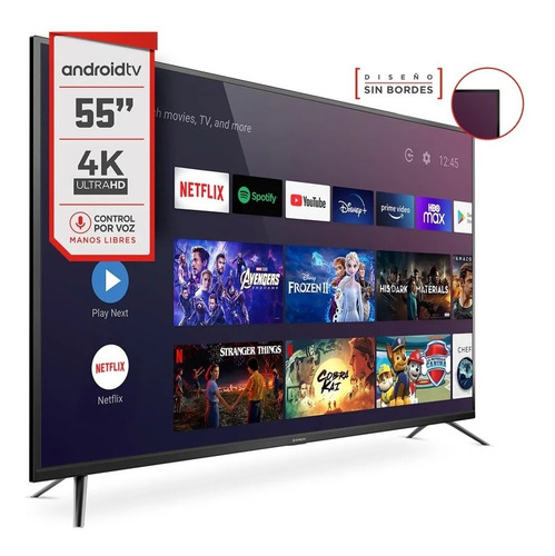 Imagen 2 de 3 de Smart Tv 55 Hitachi 4k Uhd Android Tv Techcel Nuevo Gtia