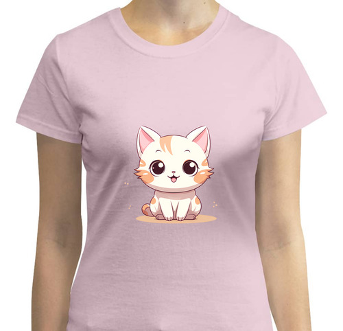 Playera Gatito Kawaii - Gatito Blanco - Cat Lover - Gatos