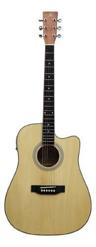 Sx Sd104ce Guitarra Electroacustica Dreadnought Musicapilar