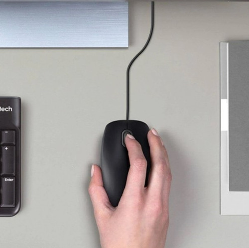 Mouse Optico Usb M90 Preto Logitech