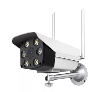 Cámara de seguridad Loosafe LS-C6-WI Bullet con resolución de 1080p visión nocturna incluida blanca