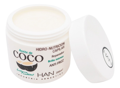Imagen 1 de 1 de Baño De Crema Han Hidronutritiva Aceite De Coco 200g
