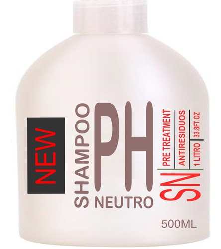 Shampoo Neutro Pre Tratamiento Alisado Keratina 500 Ml