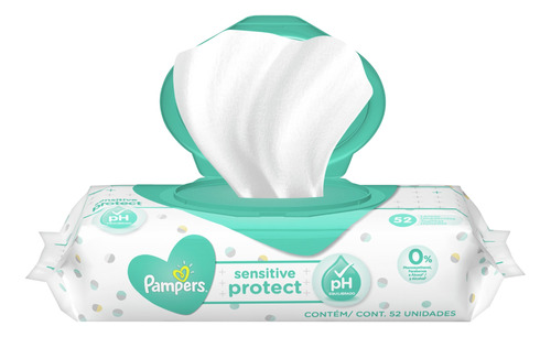 Toallitas húmedas Pampers Sensitive Protect  52 u