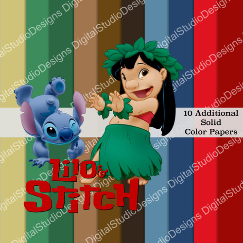 Lilo Y Stich Mega Pack Clipart Papeles Digitales Png Jpg