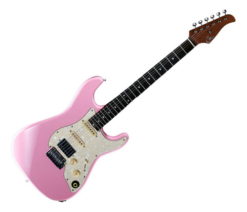 Guitarra Inteligente Mooer Gtrs S800 Shell Pink Com Efeitos