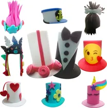 Comprar 10 Sombreros Hule Espuma Fiesta Boda Xv Cotillón Hora Loca 