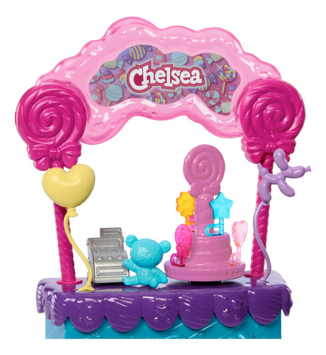 Barbie Set Game Stacie To The Rescue Chelsea Candy Station colorido multicolorido HRM07