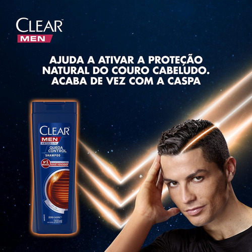 Kit C/ 6 Clear Shampoo Queda Control 200ml