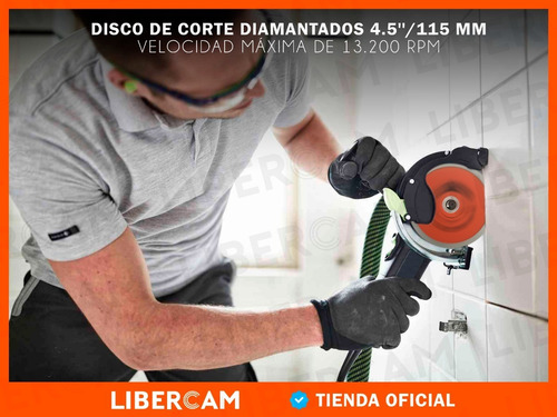 Imagen 9 de 10 de Disco Diamantado Para Amoladora Angular 115mm Continuo