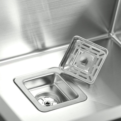 Cuba Cromada 54x44 cm Aço Inox 304 Cozinha Área Gourmet com Válvula Inovartte ICB04