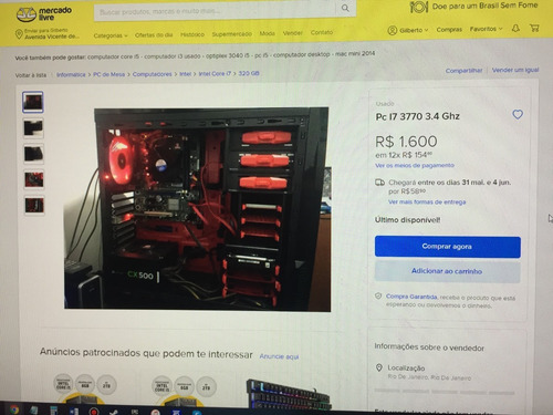 Imagem 6 de 6 de Pc I7 3770 3.4 Ghz