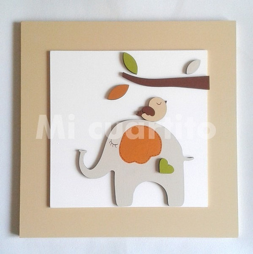 Imagen 5 de 10 de Cuadros Infantiles Selva Y Bosque - Decoración Infantil