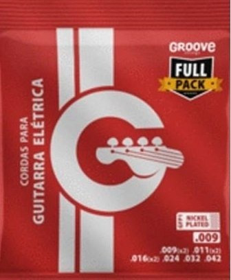 Groove Gfp1 Full Pack .009 - .042 Encordoamento P/ Guitarra