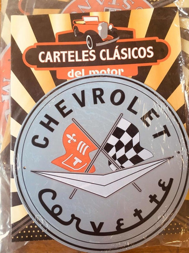 Carteles Clásicos -  Chevrolet Corvette - Chapa Y Revista