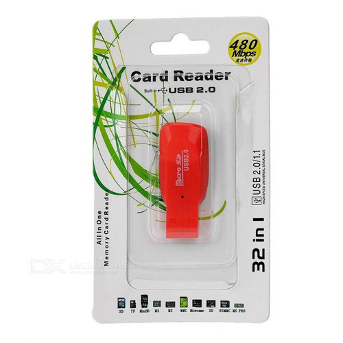 Lector De Tarjetas Micro Sd / Tf Usb 2.0 - (max 32 Gb)