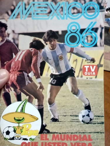 Suplemento Tv Guía Fixture Mundial México 86 Sin Escribir. (Usado)