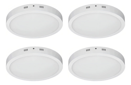 Lampara De Sobreponer 36w Led Luz Blanca Fria 29 Cm 4 Pack