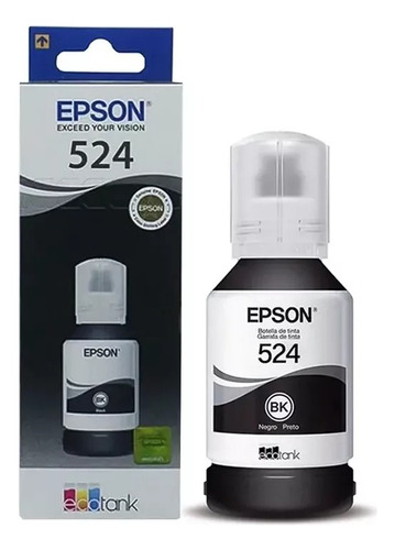 Refil De Tinta Epson L15150 L15160 L6580 T524120 Preto 