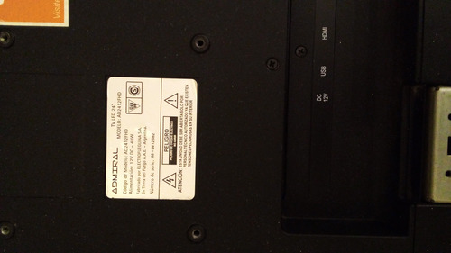 Tv Admiral Led 24' C/soporte. (solo Retiro En Persona) (Usado)