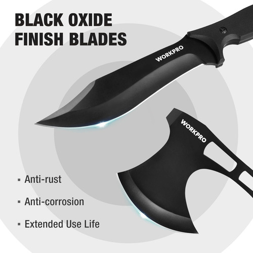 Hacha Táctica Plegable Workpro Juego Combinado De Cuchillo D