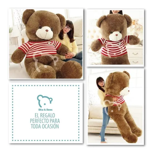 Peluche Gigante Oso 1.80 Metros Grande Su ter Rayas Env o