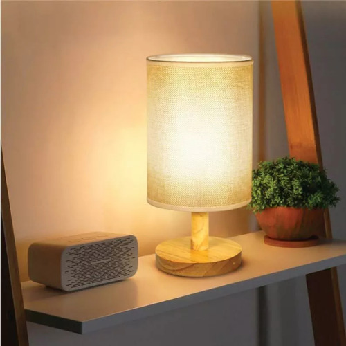 Lámpara De Mesa Con Flores Secas Y Luz Nocturna Led Xx