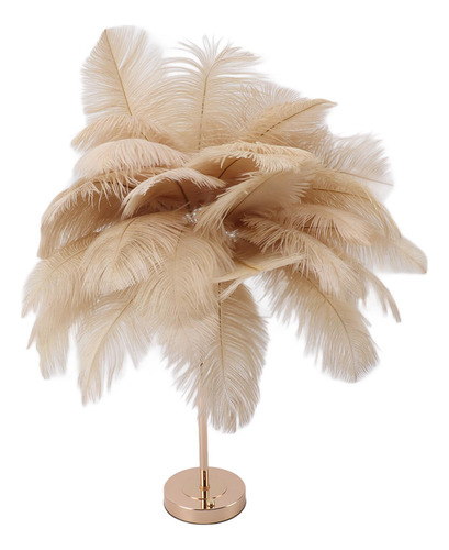 Lámpara De Mesa Decorativa Feather, 30 Unidades, Plumas Usb