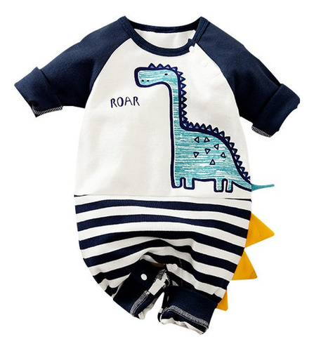 Mono De Bebé De Manga Larga Pijama De Dinosaurio