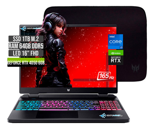 Acer Predator Intel Core I7 13700hx  Ssd1tb Ram 64gb Rtx4050