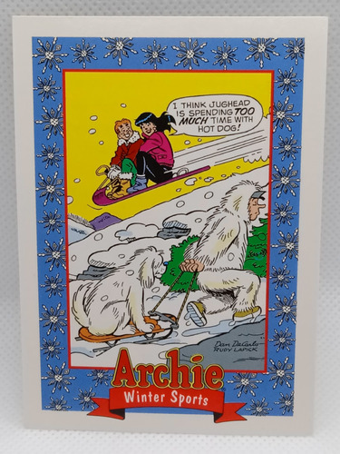 Estampa Tarjeta Archie Año 1992 # 65  Hot Dog  , Skybox