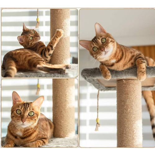 Cuerda De Sisal Retorcida, Poste Rascador Para Gatos 8mmx15m