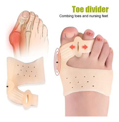 Separador Corrector Hallux Valgus Dedo Del Pie Silicon