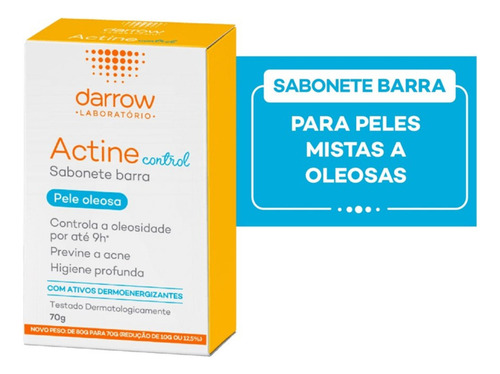 Jabón En Barra Actine Darrow Control 70 G Piel Mixta A Grasa