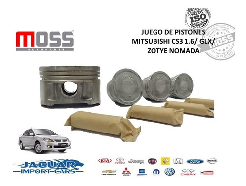 Juego De Pistones Mitsubishi Cs3 Moss Std,10,20,30,40