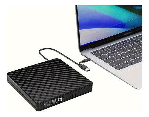 Unidad Externa De Dvd Portátil Con Grabadora De Cd Usb 3.0 T