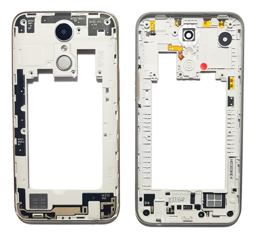 Repuesto Carcasa Trasera Para Lg K10 2017 + Lente Y Botones Titanio