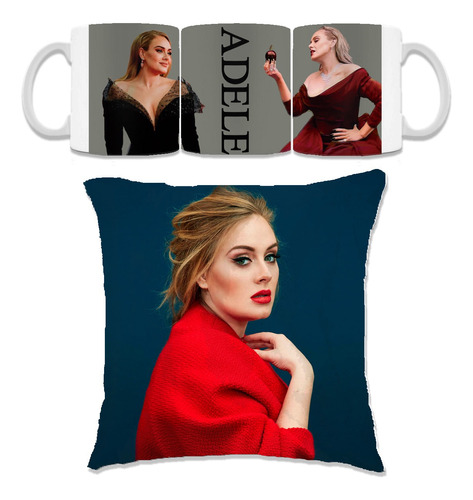 Taza De Adele Pop Album Lady Gaga Regalo Cojín 30x30 Set