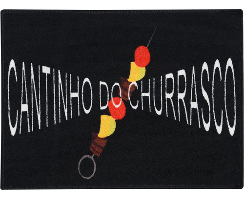 Tapete Churrasqueira Vizapi Churrasco 45x60cm Multicolorido